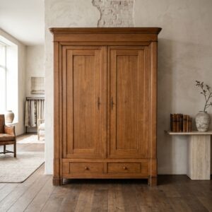 Kleiderschrank Biedermeier 1830 Eiche