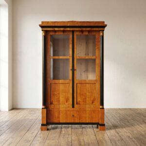Vitrine Geschirrschrank Biedermeier 1840 Kirschbaum
