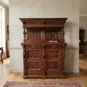Buffetschrank Aufsatzschrank Gründerzeit 1880 Eiche