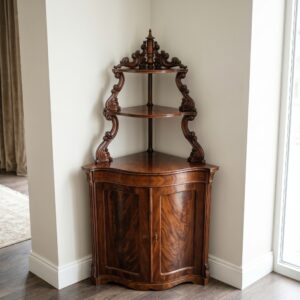 Eckschrank Schrank Biedermeier 1850 Mahagoni
