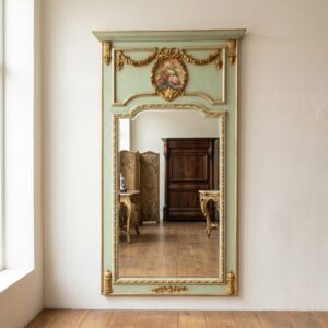 Wandspiegel Empirestil Grün-Gold 1,32 m x 2,32 m