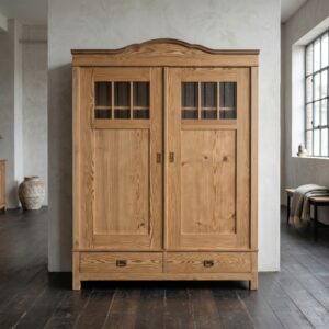 Schrank Kleiderschrank Jugendstil 1900 Kiefer