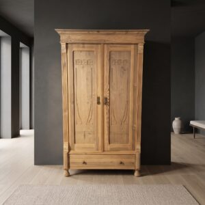 Schrank Kleiderschrank Jugendstil 1900 Kiefer