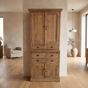 Apothekerschrank Esszimmerschrank Teakholz 1,09 m