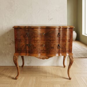 Besteckkommode Neubarock Nussbaum 0,72 m