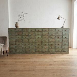 Apothekerschrank Sideboard Teakholz 2,43 m