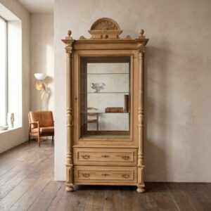 Geschirrschrank Vitrine Gründerzeit 1880 Kiefer