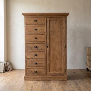 Speiseschrank Kommode Highboard Teakholz 1,09 m