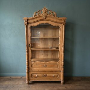 Geschirrschrank Vitrine Gründerzeit 1880 Kiefer