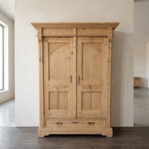 Dielenschrank Kleiderschrank Jugendstil 1900 Kiefer