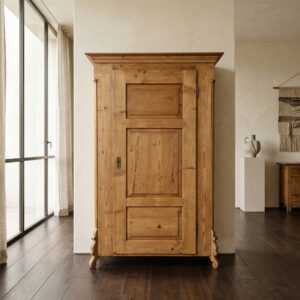 Kleiderschrank Spindschrank Biedermeier 1850 Kiefer