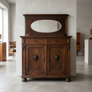Kredenz Anrichte mit Spiegelaufsatz Reformstil 1920 Eiche