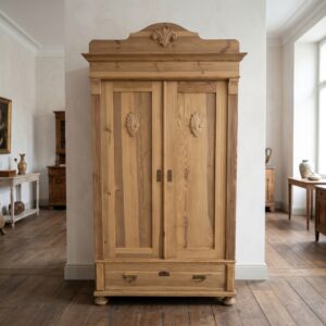 Dielenschrank Kleiderschrank Jugendstil 1910 Kiefer