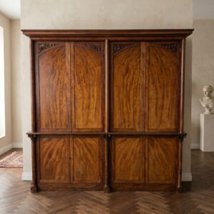 Aktenschrank Bibliotheksschrank Regency Stil 1840 Mahagoni