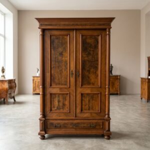 Kleiderschrank Schrank Gründerzeit 1880 Nussbaum