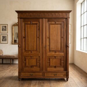 Kleiderschrank Schrank Gründerzeit 1890 Nussbaum