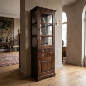 Vitrine Schaukasten Teakholz 0,67 m