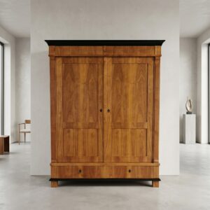 Wäscheschrank Kleiderschrank Biedermeier 1830 Kirschbaum