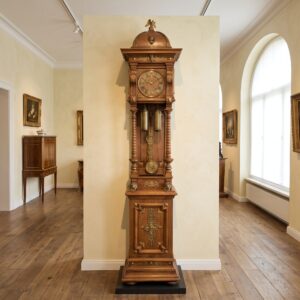 Standuhr Gründerzeit Eiche 1880