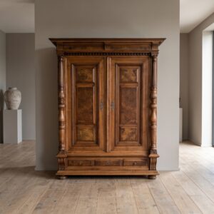 Kleiderschrank Schrank Gründerzeit 1870 Nussbaum