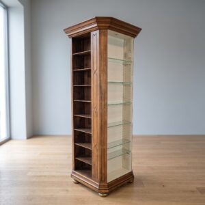 Sammlerschrank Regalschrank Biedermeier 1820 Nussbaum