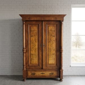 Kleiderschrank Schrank Gründerzeit 1880 Nussbaum