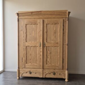 Kleiderschrank Schrank Biedermeier 1840 Kiefer