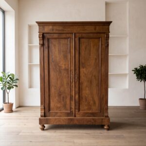 Kleiderschrank Schrank Gründerzeit 1880 Nussbaum