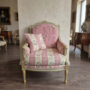 Barock-Sessel Barockstil Altrosa