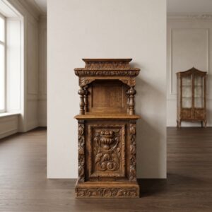 Kohlenkastenschrank Neorenaissance 1870 Eiche