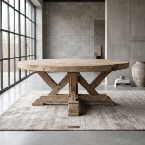 Couchtisch Wohnzimmertisch Eiche Ø 1,30 m