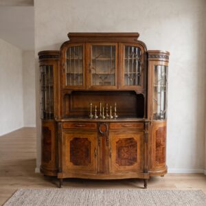 Buffetschrank Vitrine Art Déco 1920 Nussbaum