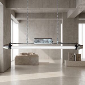 Industrielampe Fabriklampe 50er Jahre 1,67 m