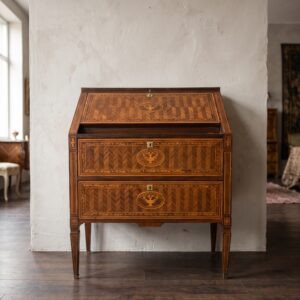 Schreibsekretär Schrägklappensekretär Louis-seize-Stil 1930 Nussbaum