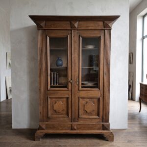 Vitrine Bücherschrank Gründerzeit 1880 Eiche