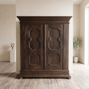 Dielenschrank Kleiderschrank Spätbarock 1800 Eiche