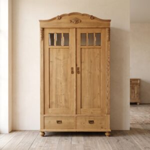 Schrank Kleiderschrank Jugendstil 1900 Kiefer