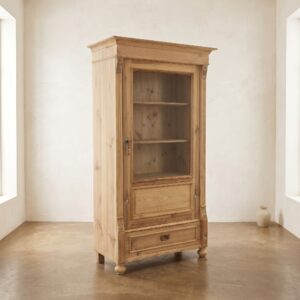 Vitrine Geschirrschrank Jugendstil 1900 Kiefer