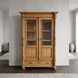 Bücherschrank Vitrine Gründerzeit 1880 Kiefer