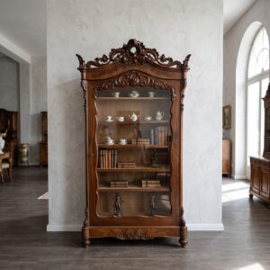 Vitrine Bücherschrank Louis Philippe 1850 Mahagoni