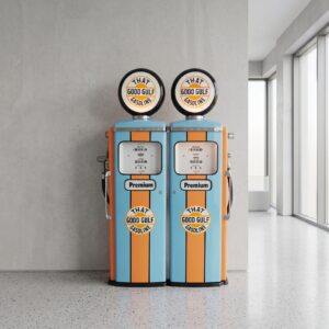 Tokheim Doppel-Zapfsäule (Twin / Duo Gas Pump) 1950er Jahre