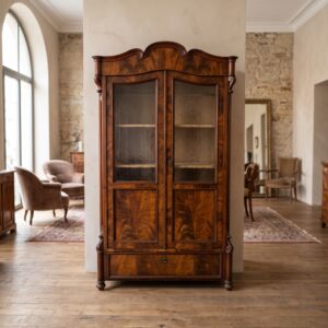 Vitrine Geschirrschrank Louis Philippe 1870 Mahagoni