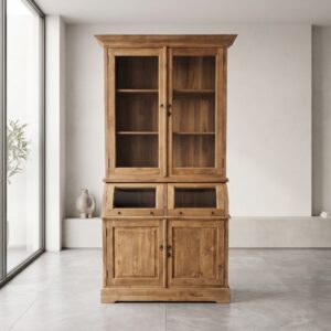 Esszimmerschrank Vitrine 1,14 m Teakholz