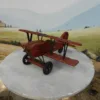 Dekoration Flugzeug Doppeldecker 0,41 m