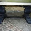 Couchtisch Landhausstil Schwarz 1,20 m x 0,80 m