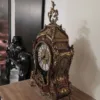 Boulle Tischuhr Jugendstil 1920 Messing