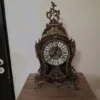 Boulle Tischuhr Jugendstil 1920 Messing