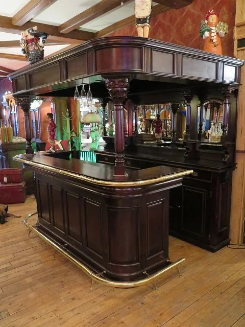 Hausbar Bar Mahagoni 2,60 m