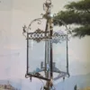 Hängelampe Lampe Silber 1,20 m