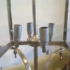 Hängelampe Lampe Silber 1,20 m
